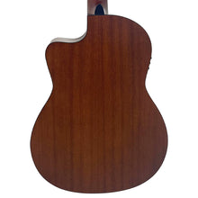 Load image into Gallery viewer, Black Vintage Santos Slim Body Electro-Acoustic Guitar