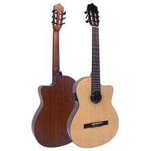 Load image into Gallery viewer, Natural Vintage Santos Slim Body Electro-Acoustic Guitar