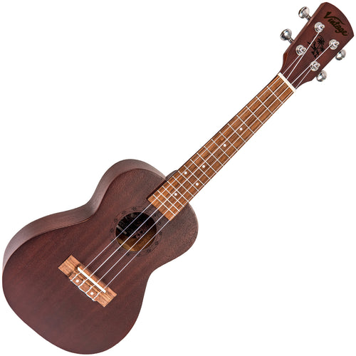 Chocolate Vintage Laka Sapele Series Concert Ukulele & Bag