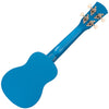 Blue Vintage Laka Rainbow Series Soprano Ukulele & Carry Bag