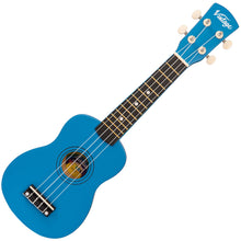 Load image into Gallery viewer, Blue Vintage Laka Rainbow Series Soprano Ukulele &amp; Carry Bag