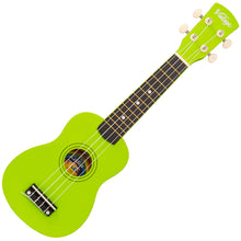 Load image into Gallery viewer, Green Vintage Laka Rainbow Series Soprano Ukulele &amp; Carry Bag