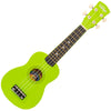 Green Vintage Laka Rainbow Series Soprano Ukulele & Carry Bag