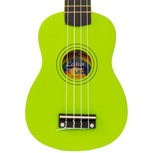 Load image into Gallery viewer, Green Vintage Laka Rainbow Series Soprano Ukulele &amp; Carry Bag