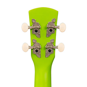 Green Vintage Laka Rainbow Series Soprano Ukulele & Carry Bag