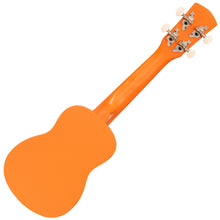 Load image into Gallery viewer, Orange Vintage Laka Rainbow Series Soprano Ukulele &amp; Carry Bag