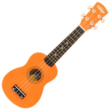 Load image into Gallery viewer, Orange Vintage Laka Rainbow Series Soprano Ukulele &amp; Carry Bag