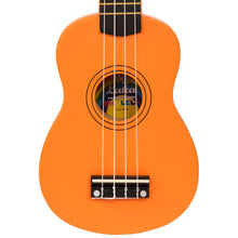 Load image into Gallery viewer, Orange Vintage Laka Rainbow Series Soprano Ukulele &amp; Carry Bag