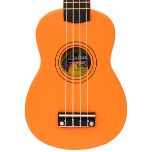 Orange Vintage Laka Rainbow Series Soprano Ukulele & Carry Bag