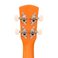Load image into Gallery viewer, Orange Vintage Laka Rainbow Series Soprano Ukulele &amp; Carry Bag