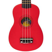 Load image into Gallery viewer, Red Vintage Laka Rainbow Series Soprano Ukulele &amp; Carry Bag