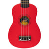 Red Vintage Laka Rainbow Series Soprano Ukulele & Carry Bag