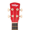 Red Vintage Laka Rainbow Series Soprano Ukulele & Carry Bag