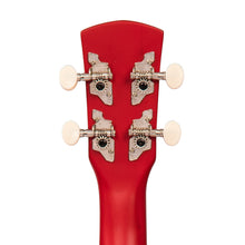 Load image into Gallery viewer, Red Vintage Laka Rainbow Series Soprano Ukulele &amp; Carry Bag