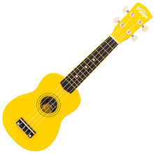 Load image into Gallery viewer, Yellow Vintage Laka Rainbow Series Soprano Ukulele &amp; Carry Bag