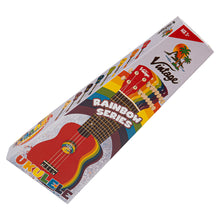 Load image into Gallery viewer, Vintage Laka Rainbow Series Soprano Ukulele &amp; Carry Bag ~ Natural