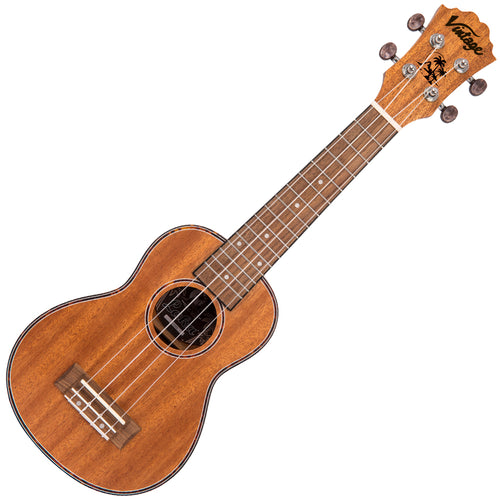 Vintage Laka Mahogany Deluxe Series Soprano Ukulele & Bag