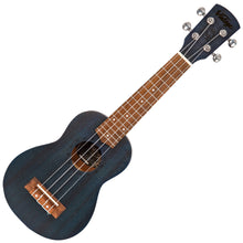 Load image into Gallery viewer, Midnight Blue Vintage Laka Sapele Series Soprano Ukulele &amp; Bag