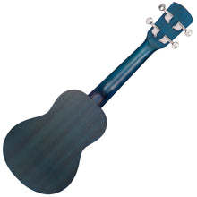 Load image into Gallery viewer, Midnight Blue Vintage Laka Sapele Series Soprano Ukulele &amp; Bag