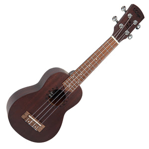 Chocolate Vintage Laka Sapele Series Soprano Ukulele & Bag