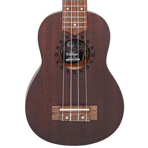 Chocolate Vintage Laka Sapele Series Soprano Ukulele & Bag