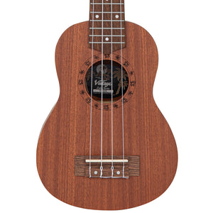 Vintage Laka Sapele Series Soprano Ukulele & Bag ~ Natural
