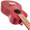 Red Vintage Laka Sapele Series Soprano Ukulele & Bag