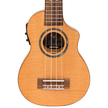 Load image into Gallery viewer, Vintage Laka Maple Series Electro-Acoustic Cutaway Ukulele &amp; Carry Bag ~ Soprano