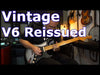 Vintage V6 ReIssued Electric Guitar ~ Silverburst