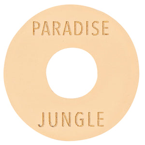 Joe Doe Poker Chip Toggle Switch Surround ~ Aged White ~ Paradise/Jungle