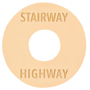 Joe Doe Poker Chip Toggle Switch Surround ~ Aged White ~ Stairway/Highway