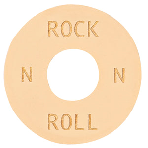 Joe Doe Poker Chip Toggle Switch Surround ~ Aged White ~ Rock/Roll