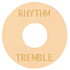 Joe Doe Poker Chip Toggle Switch Surround ~ Aged White ~ Rhythm/Tremble