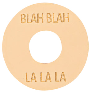 Joe Doe Poker Chip Toggle Switch Surround ~ Aged White ~ Blah/Lala