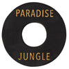 Joe Doe Poker Chip Toggle Switch Surround ~ Aged Black ~ Paradise/Jungle