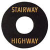 Joe Doe Poker Chip Toggle Switch Surround ~ Aged Black ~ Stairway/Highway