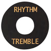 Joe Doe Poker Chip Toggle Switch Surround ~ Aged Black ~ Rhythm/Tremble
