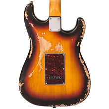 Load image into Gallery viewer, Vintage V6H ICON HSS Electric Guitar ~ Left Hand Distressed Sunburst