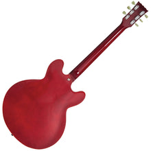 Load image into Gallery viewer, Vintage VSA500 ReIssued Semi Acoustic Guitar ~ Left Hand Cherry Red