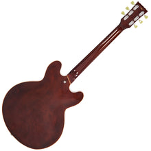 Load image into Gallery viewer, Vintage VSA500 ReIssued Semi Acoustic Guitar ~ Left Hand Natural Walnut