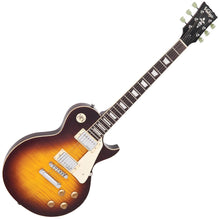 Load image into Gallery viewer, Vintage V100 ReIssued Electric Guitar ~ Flamed Iced Tea