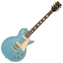 Load image into Gallery viewer, Vintage V100M Mini Double Coil ReIssued Electric Guitar ~ Gun Hill Blue