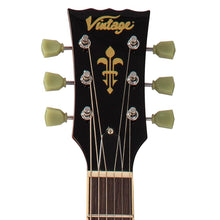 Load image into Gallery viewer, Vintage V100T ReIssued Electric Guitar ~ Flamed Thru Honeyburst