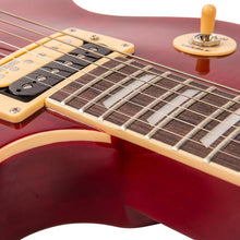 Load image into Gallery viewer, Vintage V100T ReIssued Electric Guitar ~ Flamed Trans Wine Red