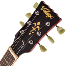 Load image into Gallery viewer, Vintage V100T ReIssued Electric Guitar ~ Flamed Trans Wine Red