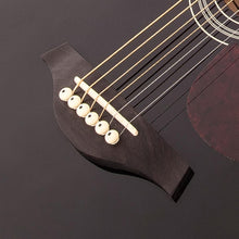 Load image into Gallery viewer, Vintage V300 Acoustic Folk Guitar ~ Black