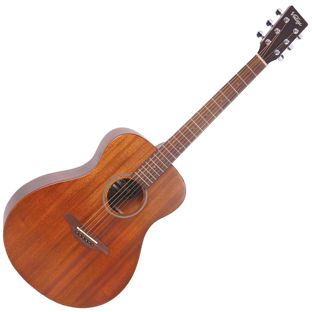 Vintage V300 Acoustic Folk Guitar Outfit ~ Mahogany