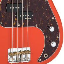 Load image into Gallery viewer, Vintage V4 ReIssued Maple Fingerboard Bass Guitar ~ Firenza Red
