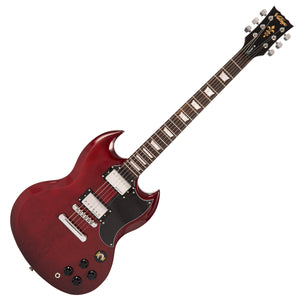 Vintage V69 Coaster Series Electric Guitar Pack ~ Cherry Red