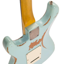 Load image into Gallery viewer, Vintage V6H ICON HSS Electric Guitar ~ Ultra-Gloss Distressed Laguna Blue